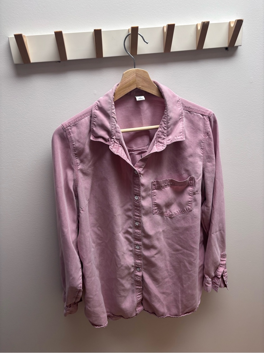 Boyfriend Fit Button-Down Shirt